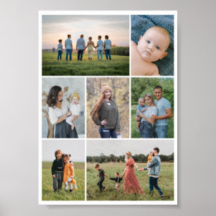 Create Your Own 7 Photo Collage Poster