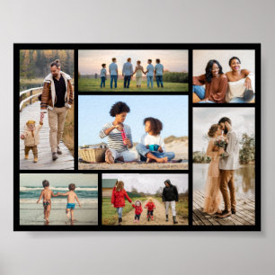 Create Your Own 7 Photo Collage Poster