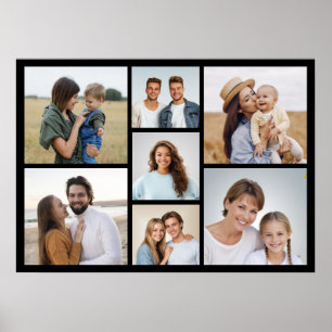 Create Your Own 7 Photo Collage Poster