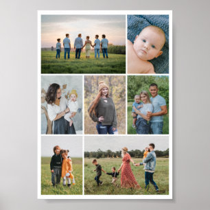 Create Your Own 7 Photo Collage Poster