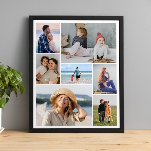 Create Your Own 7 Photo Collage Poster