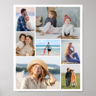 Create Your Own 7 Photo Collage Poster