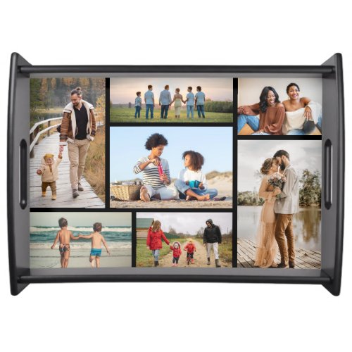 Create Your Own 7 Photo Collage Serving Tray