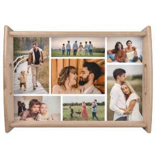 Create Your Own 7 Photo Collage Serving Tray