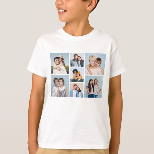 Create Your Own 7 Photo Collage T_Shirt