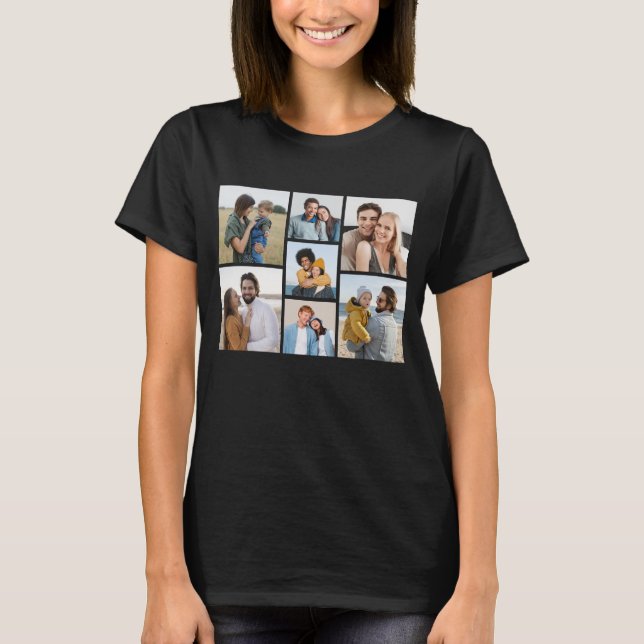 Create Your Own 7 Photo Collage T-Shirt (Front)