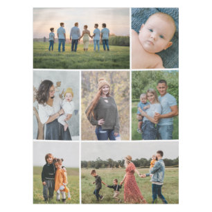 Create Your Own 7 Photo Collage Tablecloth
