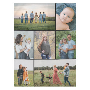 Create Your Own 7 Photo Collage Tablecloth