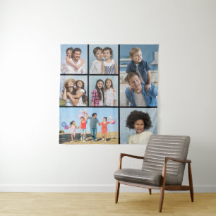 Create Your Own 7 Photo Collage Tapestry