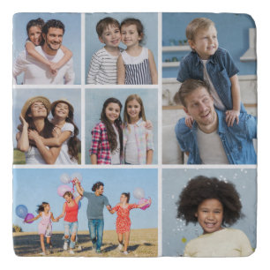 Create Your Own 7 Photo Collage Trivet