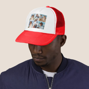 Create Your Own 7 Photo Collage Trucker Hat