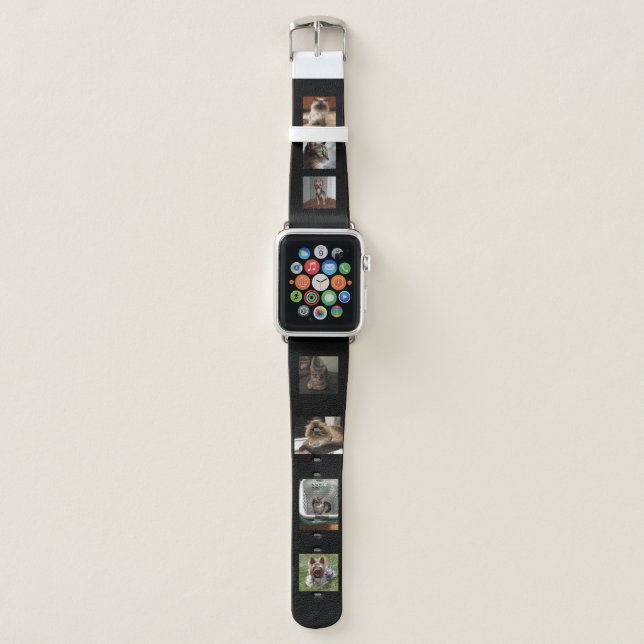 Create Your Own 7 Photo Custom  Apple Watch Band (Front)