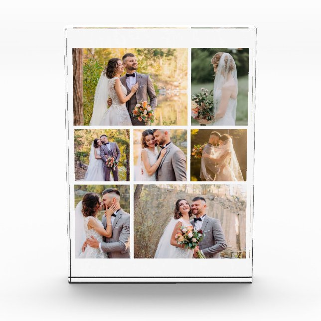 Create Your Own 7 Photo Wedding Collage (Front)