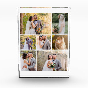 Create Your Own 7 Photo Wedding Collage Block