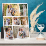 Create Your Own 7 Photo Wedding Collage Plaque<br><div class="desc">Design a personalized keepsake with our 'Create Your Own 7 Photo Wedding Collage.' This elegant collage allows you to showcase five cherished photos from your special day, creating a beautiful memory piece. Crafted with high-quality materials and customizable options, it’s the perfect way to celebrate your love story. Ideal as a...</div>