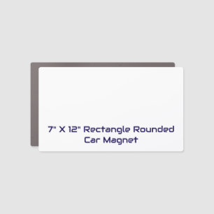 Create Your Own 7" X 12" Rectangle Rounded Car Magnet