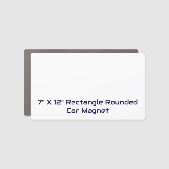 Create Your Own 7" X 12" Rectangle Rounded Car Magnet (Front)