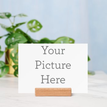 Create Your Own 7" X 5" Wood Block Photo Stand by zazzle_templates at Zazzle