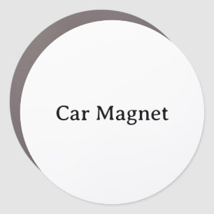 Create Your Own 7" x 7" Large Circle Car Magnet