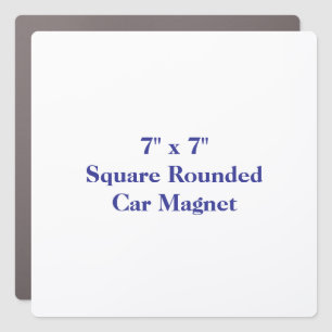 Create Your Own 7" x 7" Square Rounded Car Magnet