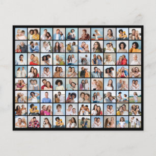Create Your Own 80 Photo Collage Editable Color Flyer