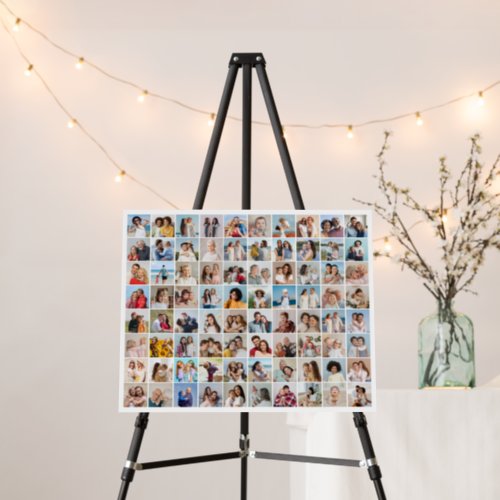 Create Your Own 80 Photo Collage Editable Color  Foam Board