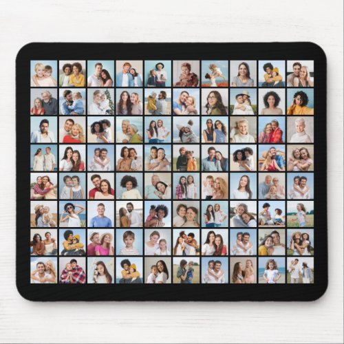 Create Your Own 80 Photo Collage Editable Color  Mouse Pad