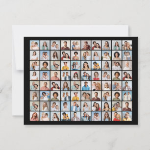 Create Your Own 80 Photo Collage Greeting Card