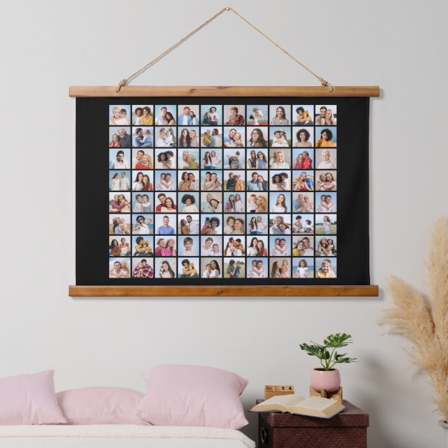 Create Your Own 80 Photo Collage  Hanging Tapestry (Bedroom)