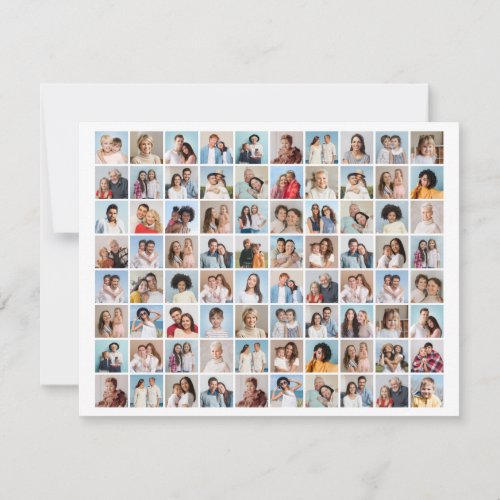 Create Your Own 80 Photo Collage Invitation