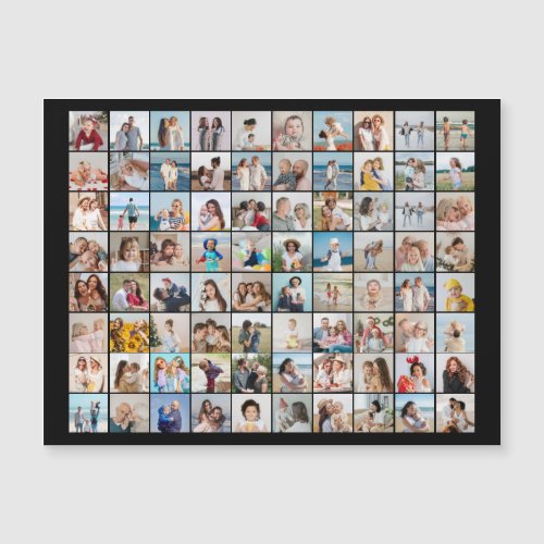 Create Your Own 80 Photo Collage Magnetic Card