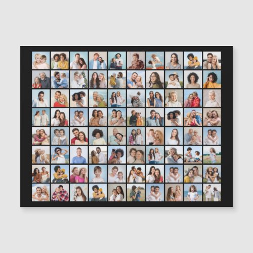 Create Your Own 80 Photo Collage Magnetic Card