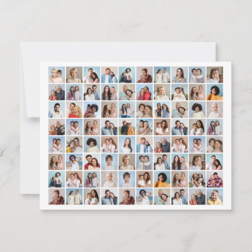 Create Your Own 80 Photo Collage  Note Card