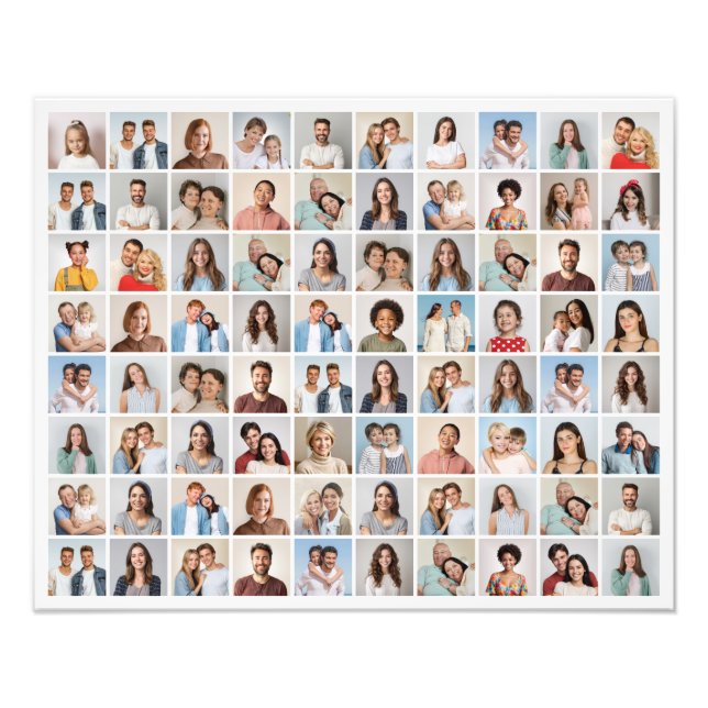 Create Your Own 80 Photo Collage Photo Enlargement (Front)