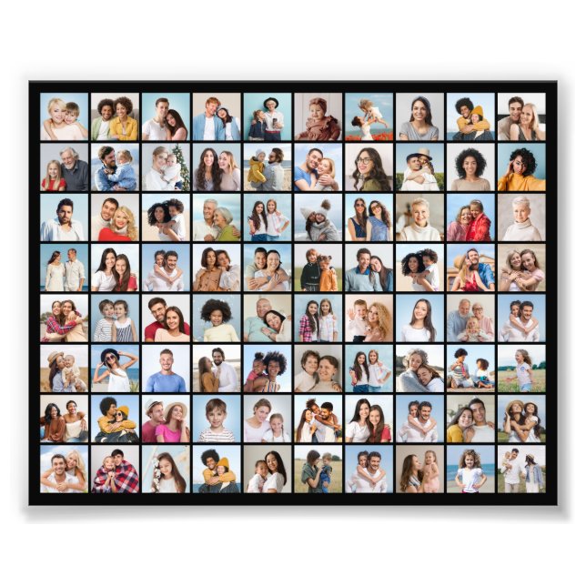 Create Your Own 80 Photo Collage Photo Enlargement Print (Front)