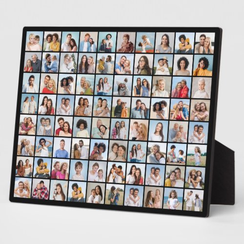 Create Your Own 80 Photo Collage Plaque