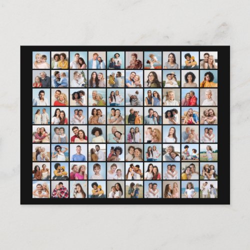 Create Your Own 80 Photo Collage Postcard