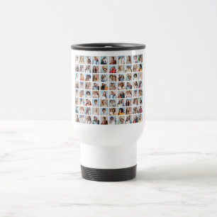 Create Your Own 80 Photo Collage Travel Mug