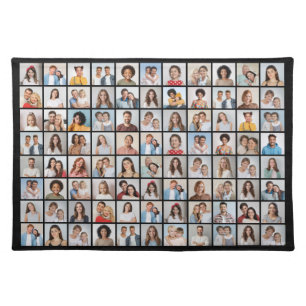 Create Your Own 88 Photo Collage Cloth Placemat