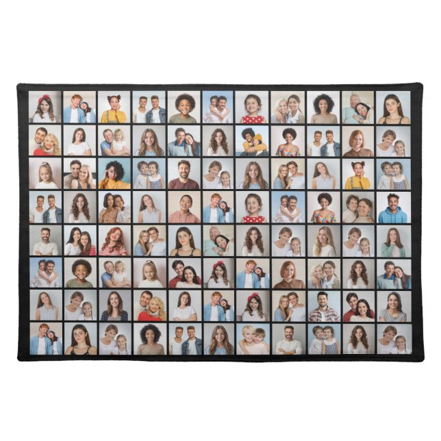 Create Your Own 88 Photo Collage Cloth Placemat (Front)