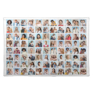 Create Your Own 88 Photo Collage Cloth Placemat