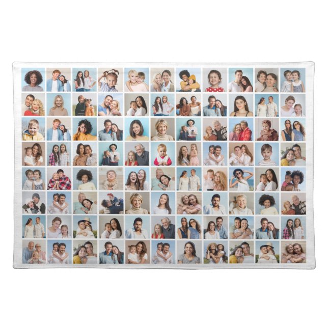 Create Your Own 88 Photo Collage Cloth Placemat (Front)