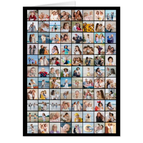 Create Your Own 88 Photo Collage Editable Color Card
