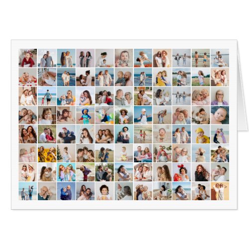 Create Your Own 88 Photo Collage Editable Color Card