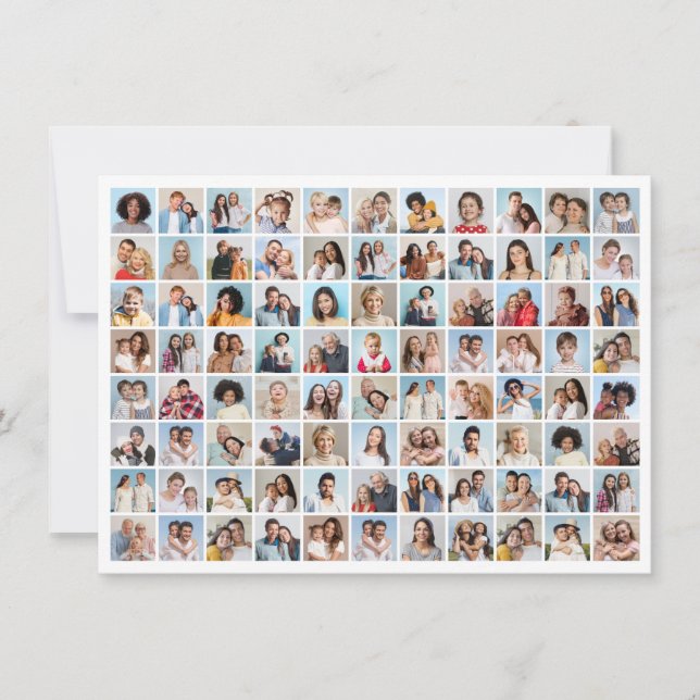 Create Your Own 88 Photo Collage Note Card (Front)