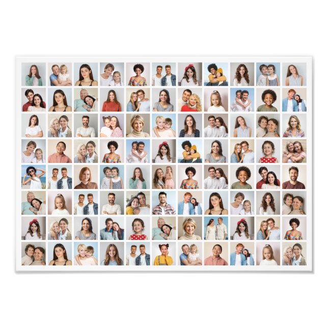 Create Your Own 88 Photo Collage Photo Enlargement (Front)