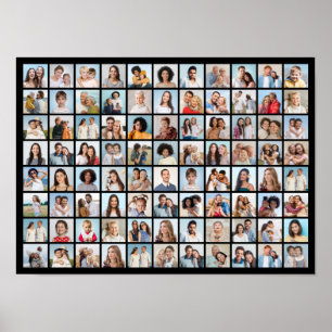 Create Your Own 88 Photo Collage Poster