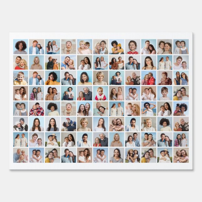 Create Your Own 88 Photo Collage Sign (Front)