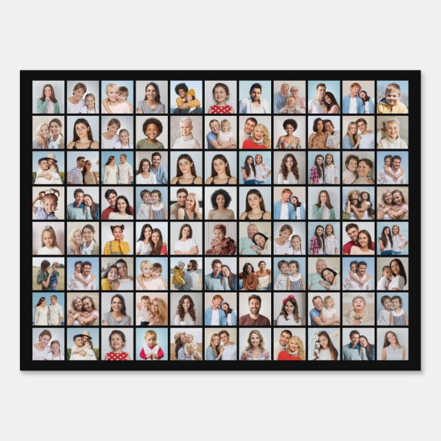 Create Your Own 88 Photo Collage Sign (Front)