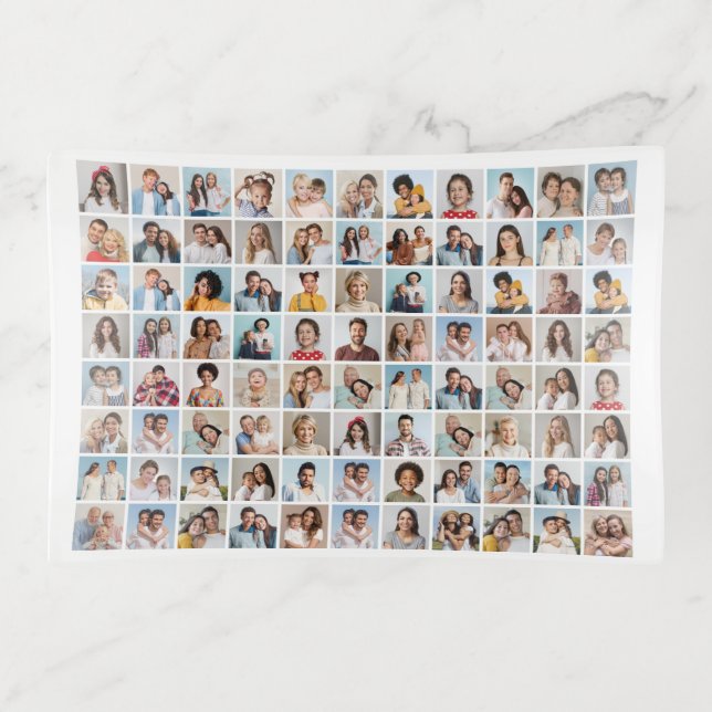Create Your Own 88 Photo Collage Trinket Tray (Front)